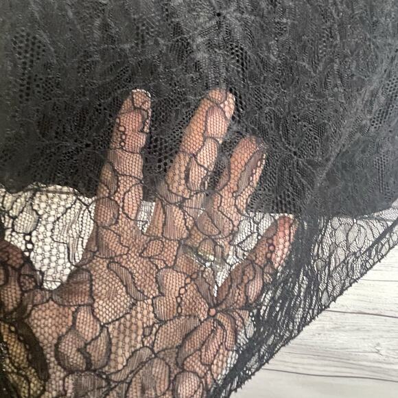 Cato Lace Cami Size 26/28W Babydoll Tank Top Black Bella Coquette Crochet Witchy - Picture 10 of 14